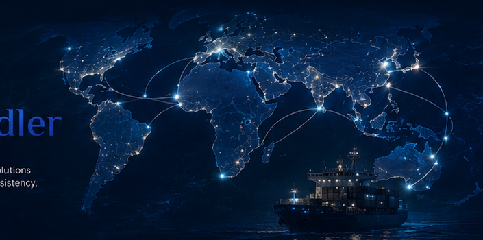 Global maritime supply network and vessel